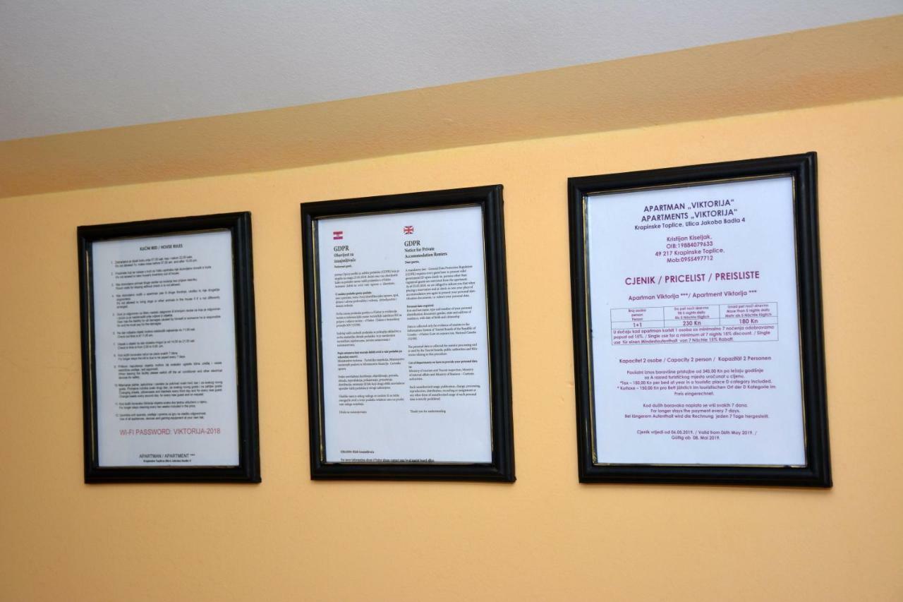 Apartman Viktorija Krapinske Toplice Ngoại thất bức ảnh